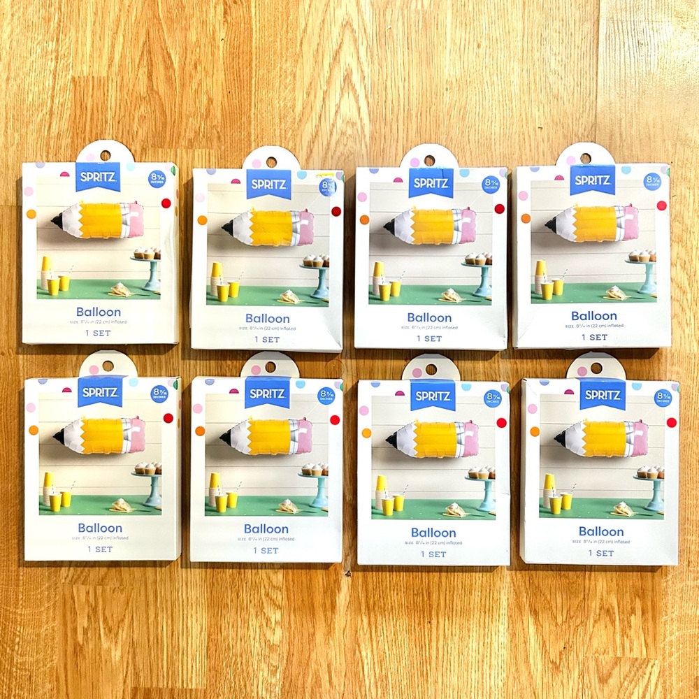 8x Spritz Balloon Pencil Classroom Teacher Appreciation NEW School Decoration